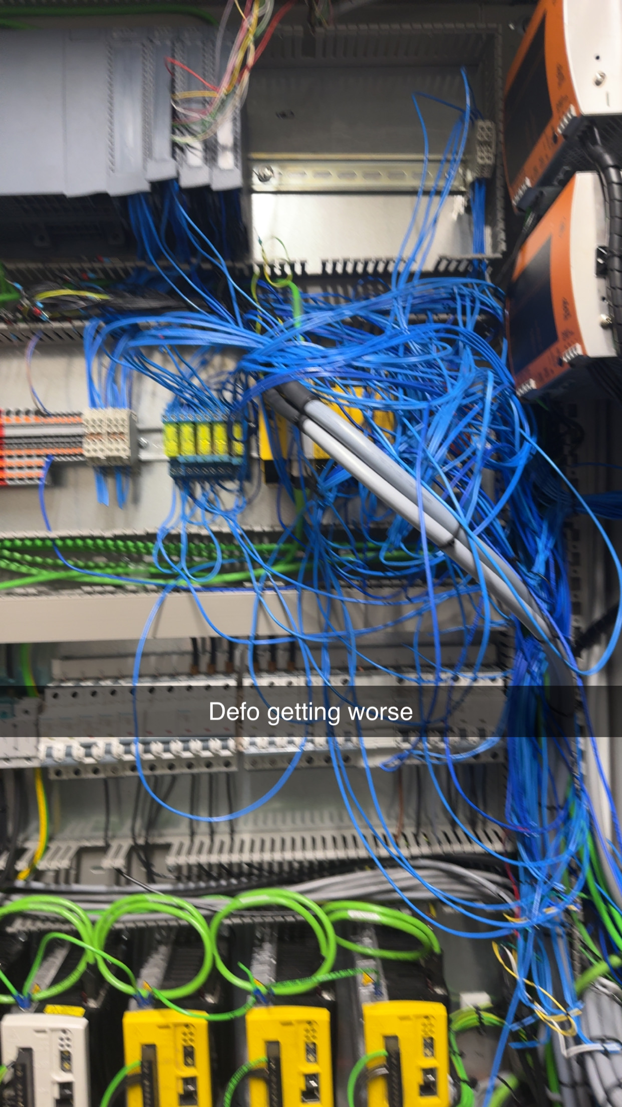 Panel build in progress