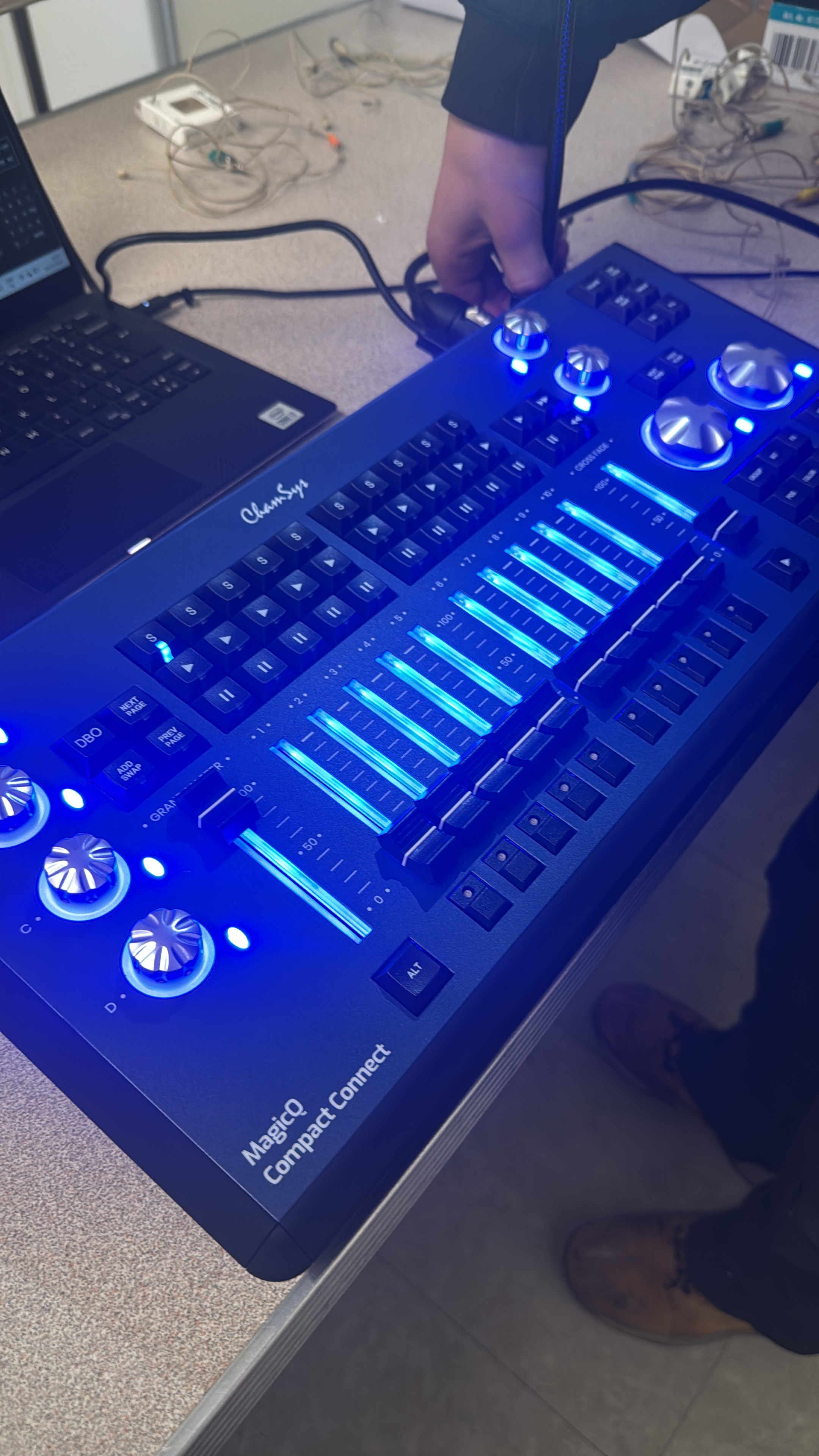 Lighting console — ChaosOS desk