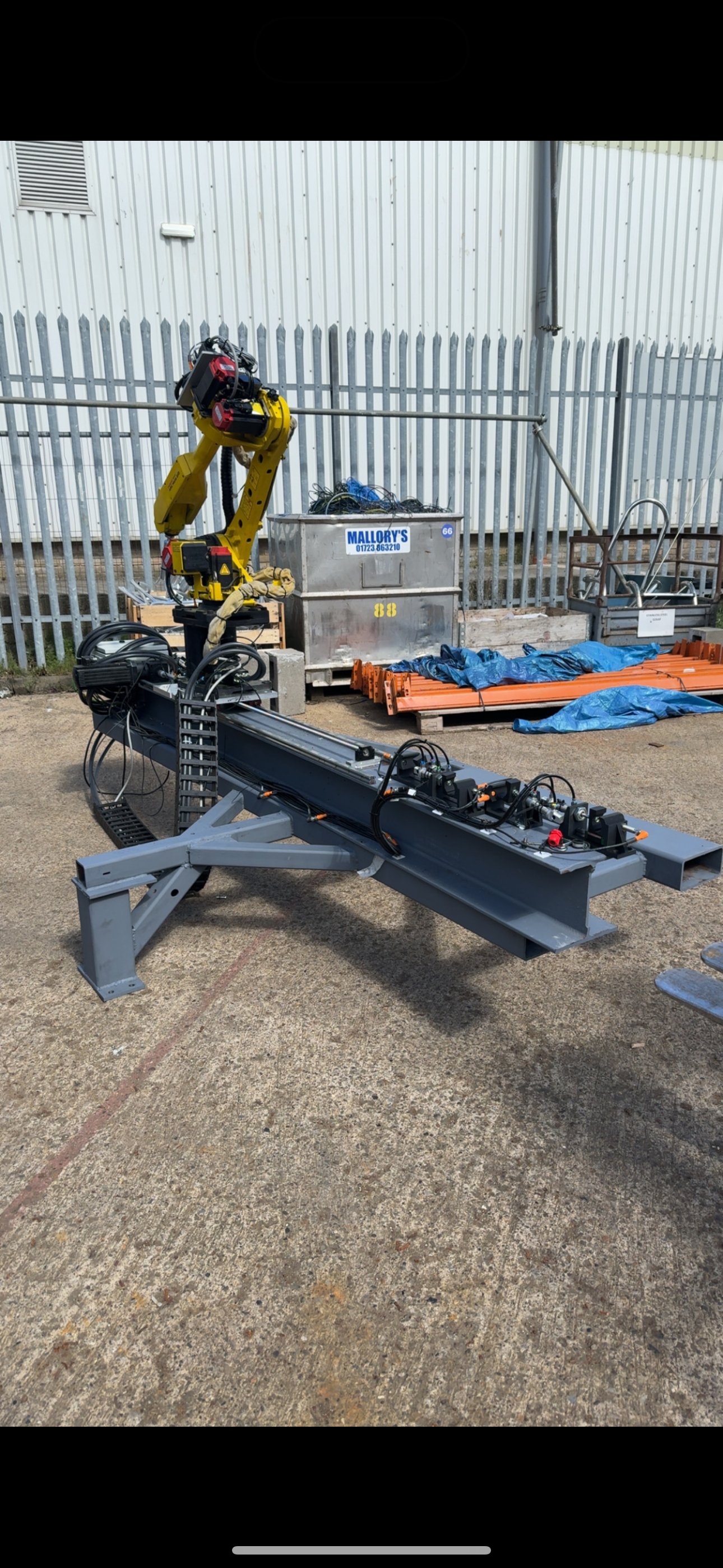 FANUC cell steelwork build