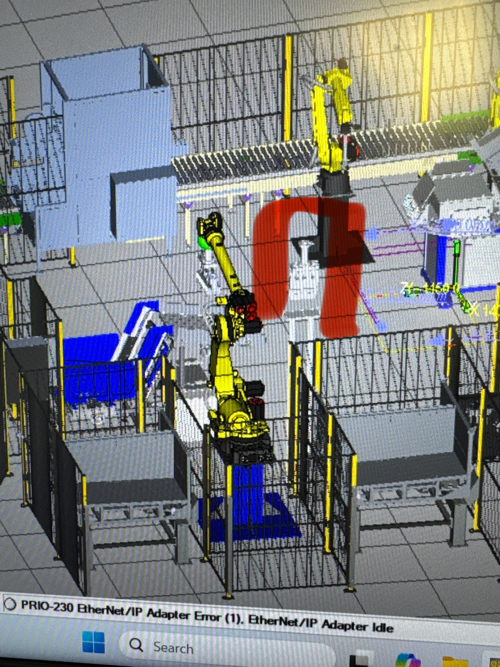 Robot simulation environment